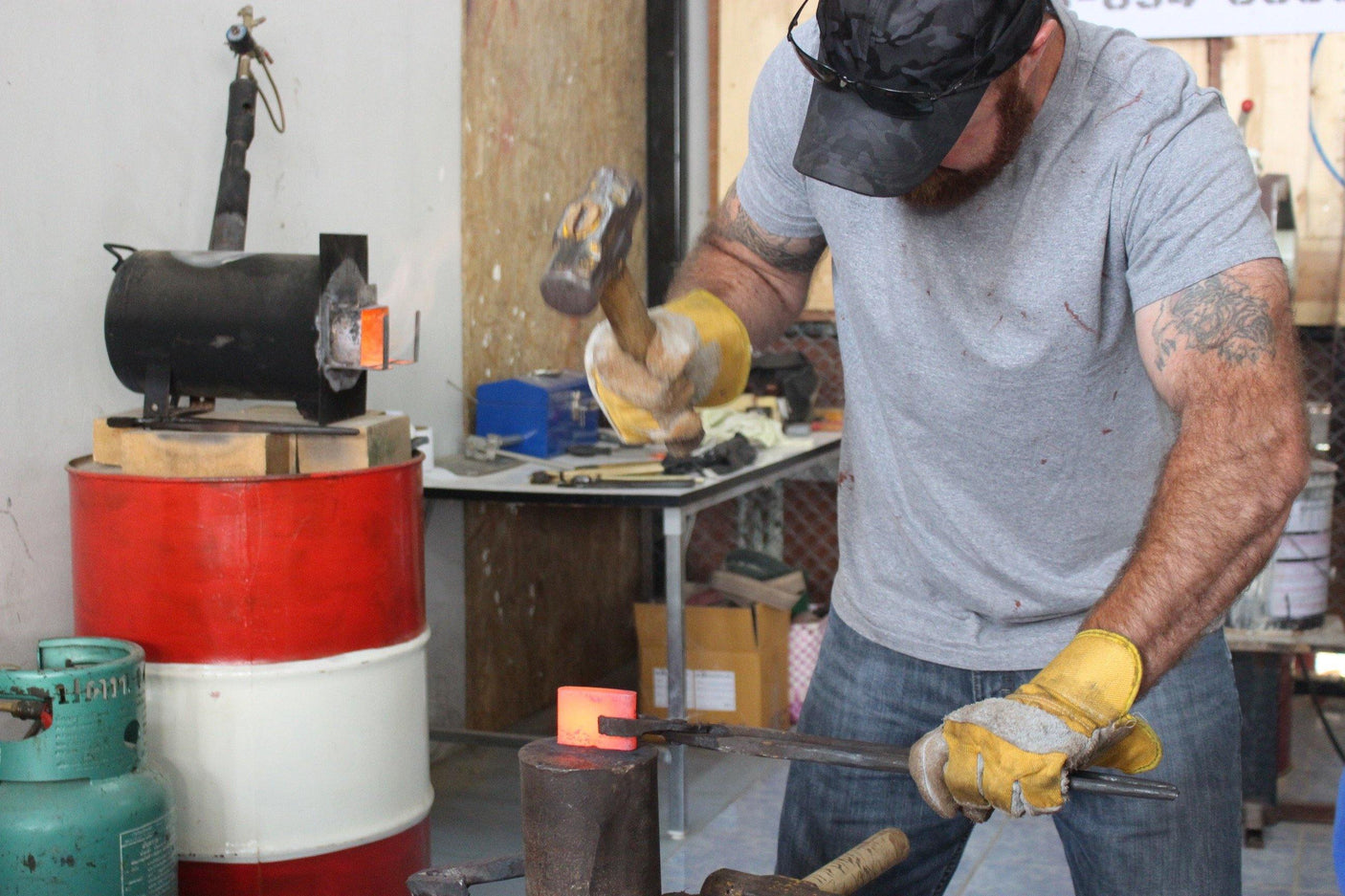 Forge An Axe: Bangkok Axe Making Class Hand Forged Knives - Blacksmith Handmade Axes, Siam Blades  Old Block Blades 