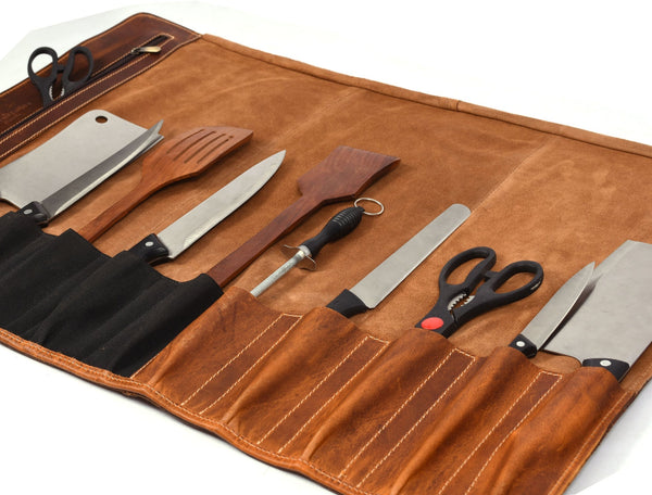 Siam Blades Leather Chef Knife Roll