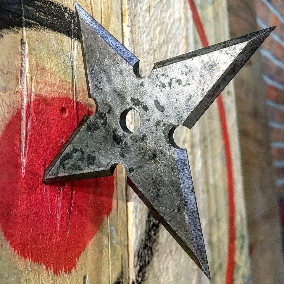 Set of 3 Shuriken Throwing Ninja Stars