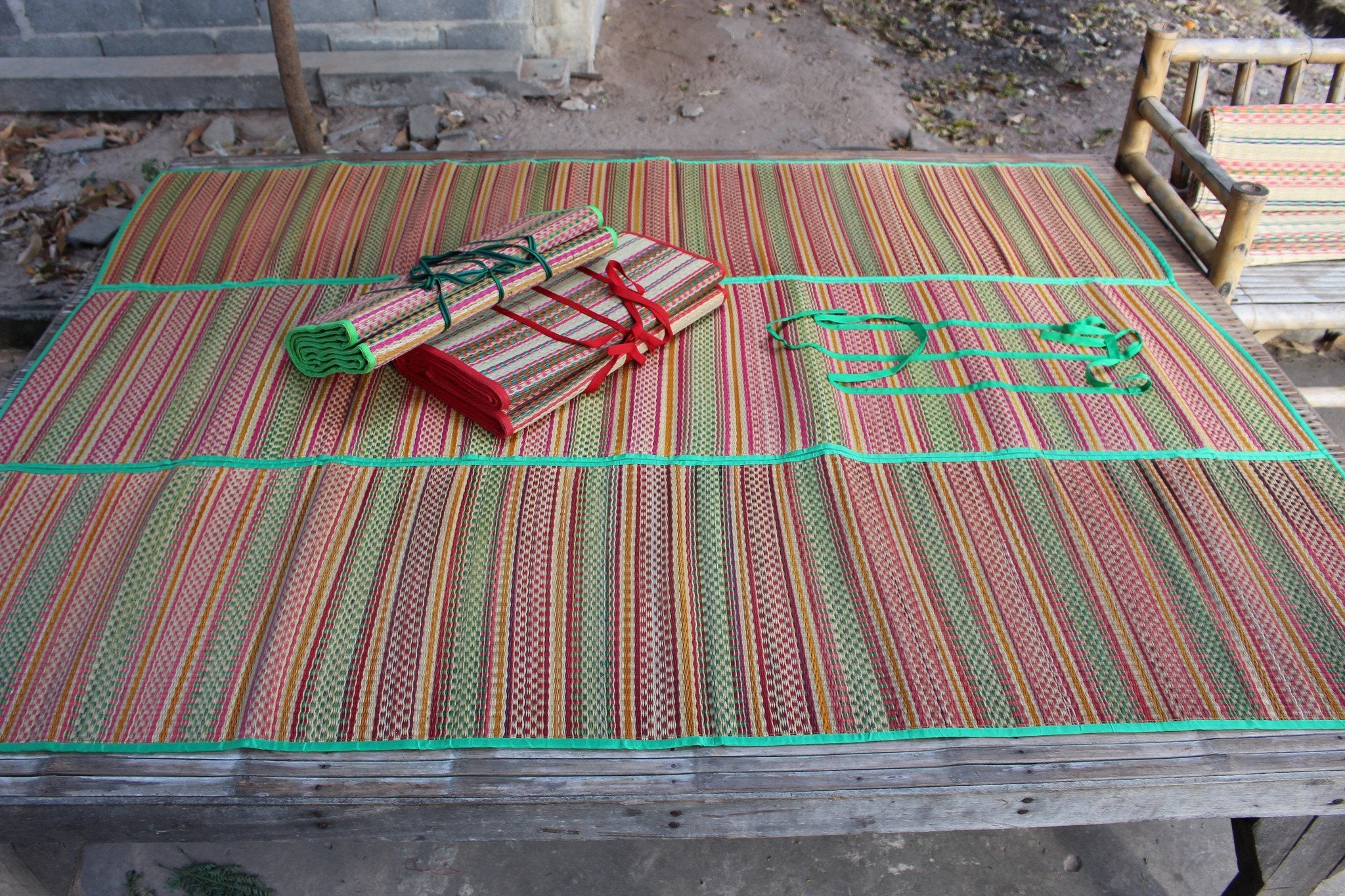 Handmade Thai Rattan Reed Mat Made in Thailand, Thai Yoga Beach Mats ...