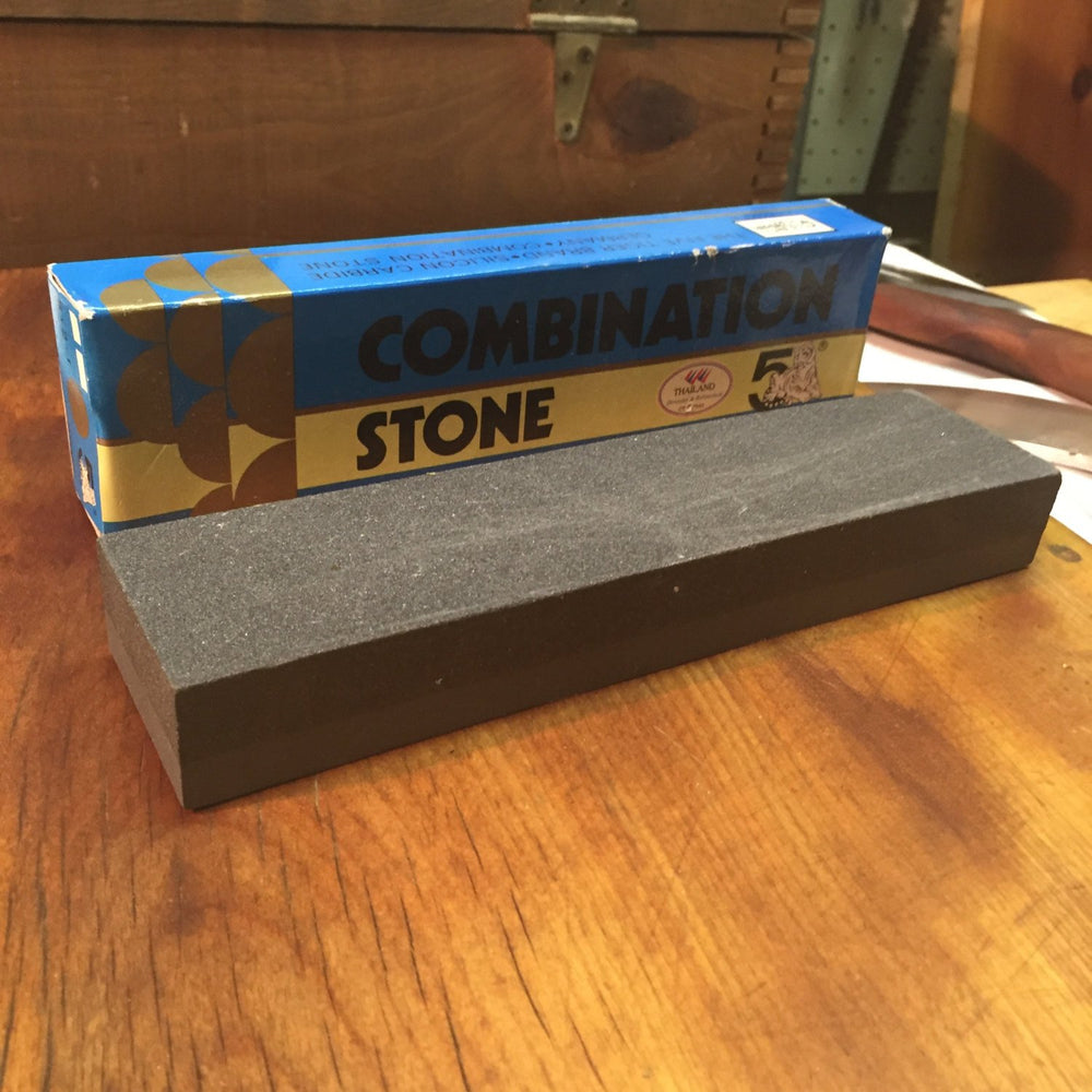 Set of 2 Combination Stone - Sharpening Stone Hand Forged Knives - Blacksmith Handmade Axes, Siam Blades  Old Block Blades 