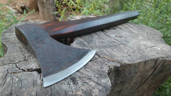 Thai 3/4 Axe Hand Forged Knives - Blacksmith Handmade Axes, Siam Blades  Old Block Blades 