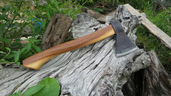 Thai Forged Camping Axe Hand Forged Knives - Blacksmith Handmade Axes, Siam Blades  Old Block Blades 
