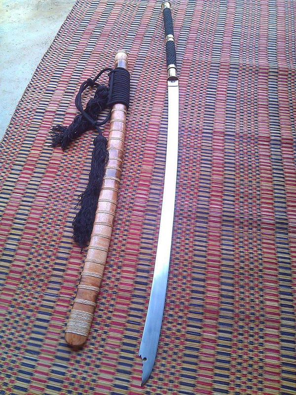 Traditional Handmade Thai blade (Daab, Dha) - Blacksmith Made Hand Forged Knives - Blacksmith Handmade Axes, Siam Blades  Old Block Blades 