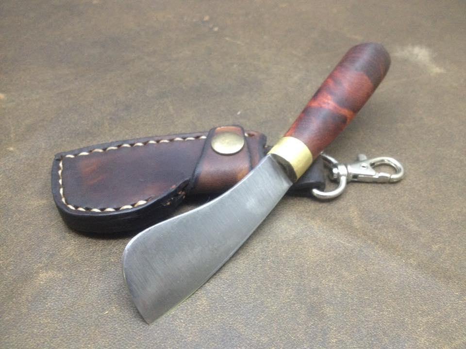 Hand Forged Cigar Cutter Knife, Keychain Knife, Neck Knife, Personalized Cigar Cutter, Herb Chopper, Herb Grinder, EDC Knife, EDC Neck Knife Hand Forged Knives - Blacksmith Handmade Axes, Siam Blades  Old Block Blades 