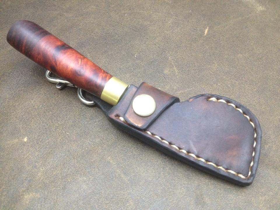 Hand Forged Cigar Cutter Knife, Keychain Knife, Neck Knife, Personalized Cigar Cutter, Herb Chopper, Herb Grinder, EDC Knife, EDC Neck Knife Hand Forged Knives - Blacksmith Handmade Axes, Siam Blades  Old Block Blades 