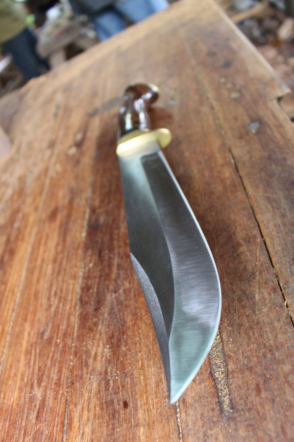 Traditional Bowie Knife, Bowie Hunting Knife, Large Bowie Knife - Handmade Camping Knives, Classic Bowie Knives, Hand Forged Bowie Knife EDC Hand Forged Knives - Blacksmith Handmade Axes, Siam Blades  Old Block Blades 