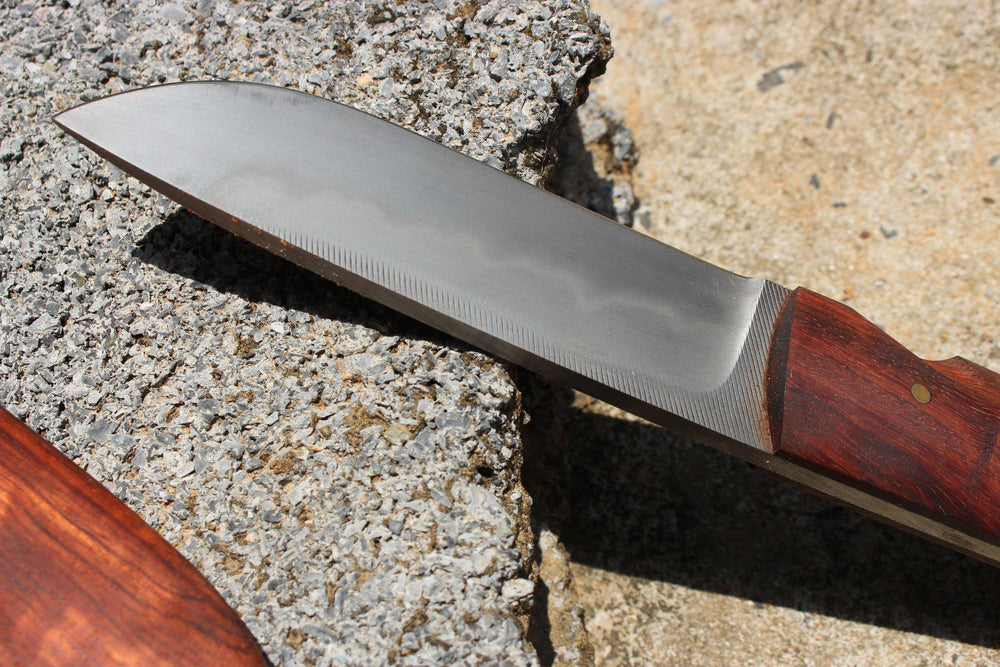 Thai Camping Knife with Wood Sheath, Handmade Knives, Old Vintage Knives, Pocket Knives, Hand Forged Knife, Custom Knives, EDC Knives, Gear Hand Forged Knives - Blacksmith Handmade Axes, Siam Blades  Old Block Blades 