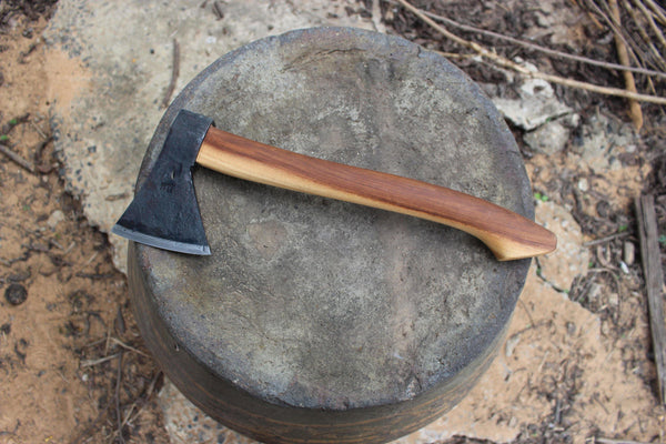 Bushcraft Camp Hatchet Hand Forged Knives - Blacksmith Handmade Axes, Siam Blades  Old Block Blades 