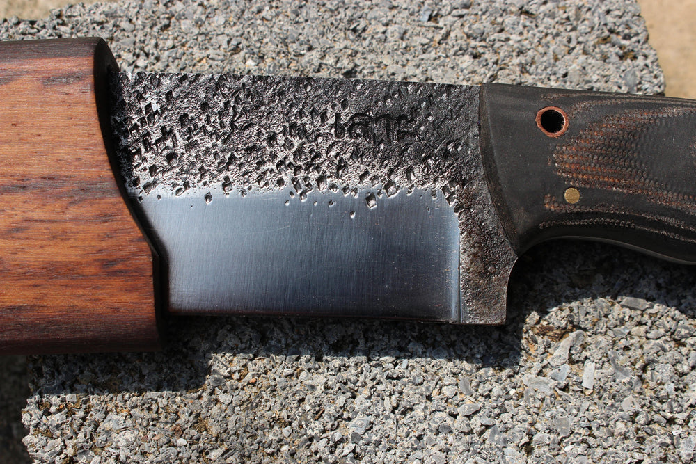 Hand Forged Competition Chopper, Bushcraft Hunting Knife, Large Camping Knife, Camp Knife, Handmade Knives, Hand Forged Knife, EDC Knives Hand Forged Knives - Blacksmith Handmade Axes, Siam Blades  Old Block Blades 