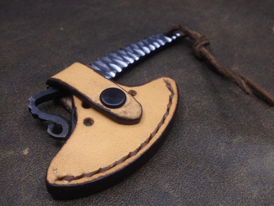 Mini Axe, EDC Axe, Mini Hatchet, Pocket Axe, Mini Cleaver, Neck Knife Neck Axe, EDC Cleaver, Herb Chopper, Weed Grinder, Cool Groomsmen Gift Hand Forged Knives - Blacksmith Handmade Axes, Siam Blades  Old Block Blades 