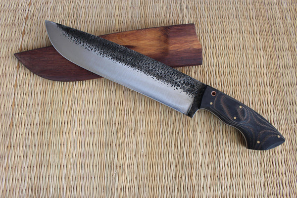 Hand Forged Competition Chopper, Bushcraft Hunting Knife, Large Camping Knife, Camp Knife, Handmade Knives, Hand Forged Knife, EDC Knives Hand Forged Knives - Blacksmith Handmade Axes, Siam Blades  Old Block Blades 