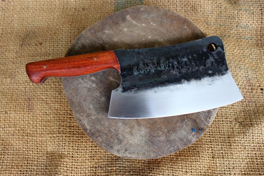 Bushcraft Field Cleaver Hand Forged Knives - Blacksmith Handmade Axes, Siam Blades  Old Block Blades 