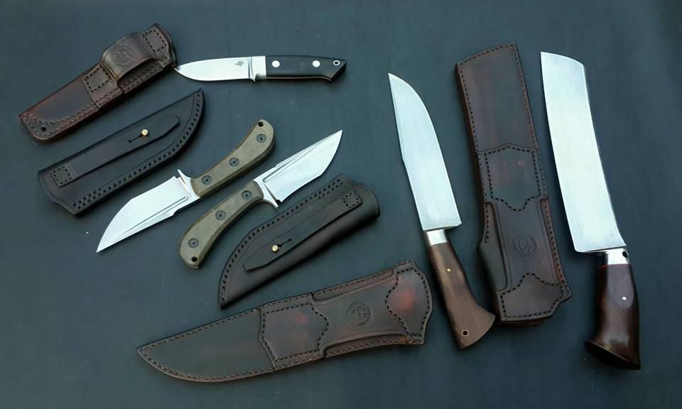 Handmade Leather Knife Sheath, Hand Sewn Thick Sheaths, Cow Leather Goods, Leather Craft Sheaths for Knives, Axe Sheaths & Holsters, Sheath Hand Forged Knives - Blacksmith Handmade Axes, Siam Blades  Old Block Blades 